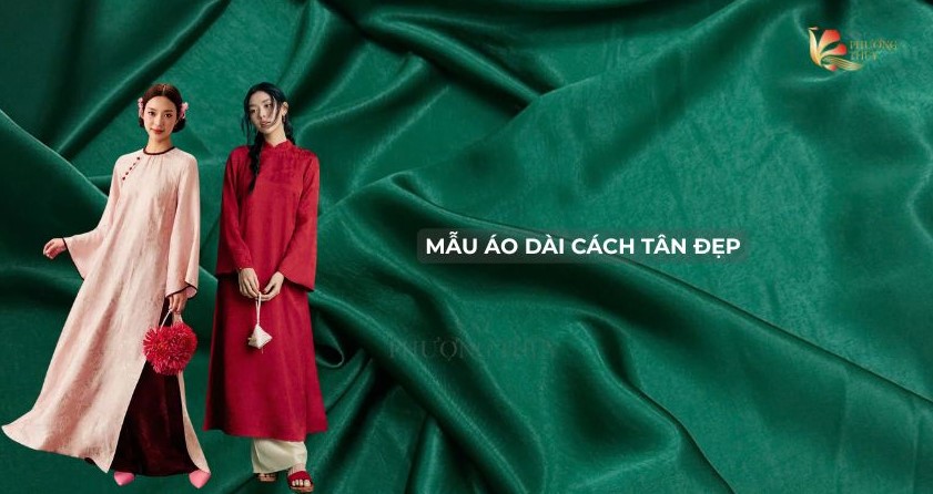 Mẫu áo dài cách tân đẹp, lễ tết, chụp ảnh ngoại cảnh