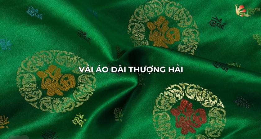 Mẫu áo dài thượng hải mới nhất. Tìm hiểu chất liệu gấm thêu