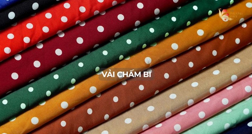 Vải chấm bi lụa nhật 100d và ứng dụng trong thời trang