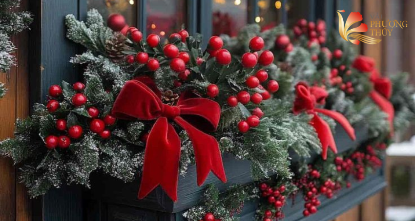 Vải nhung trang trí noel - Gợi ý decor giáng sinh từ vải nhung