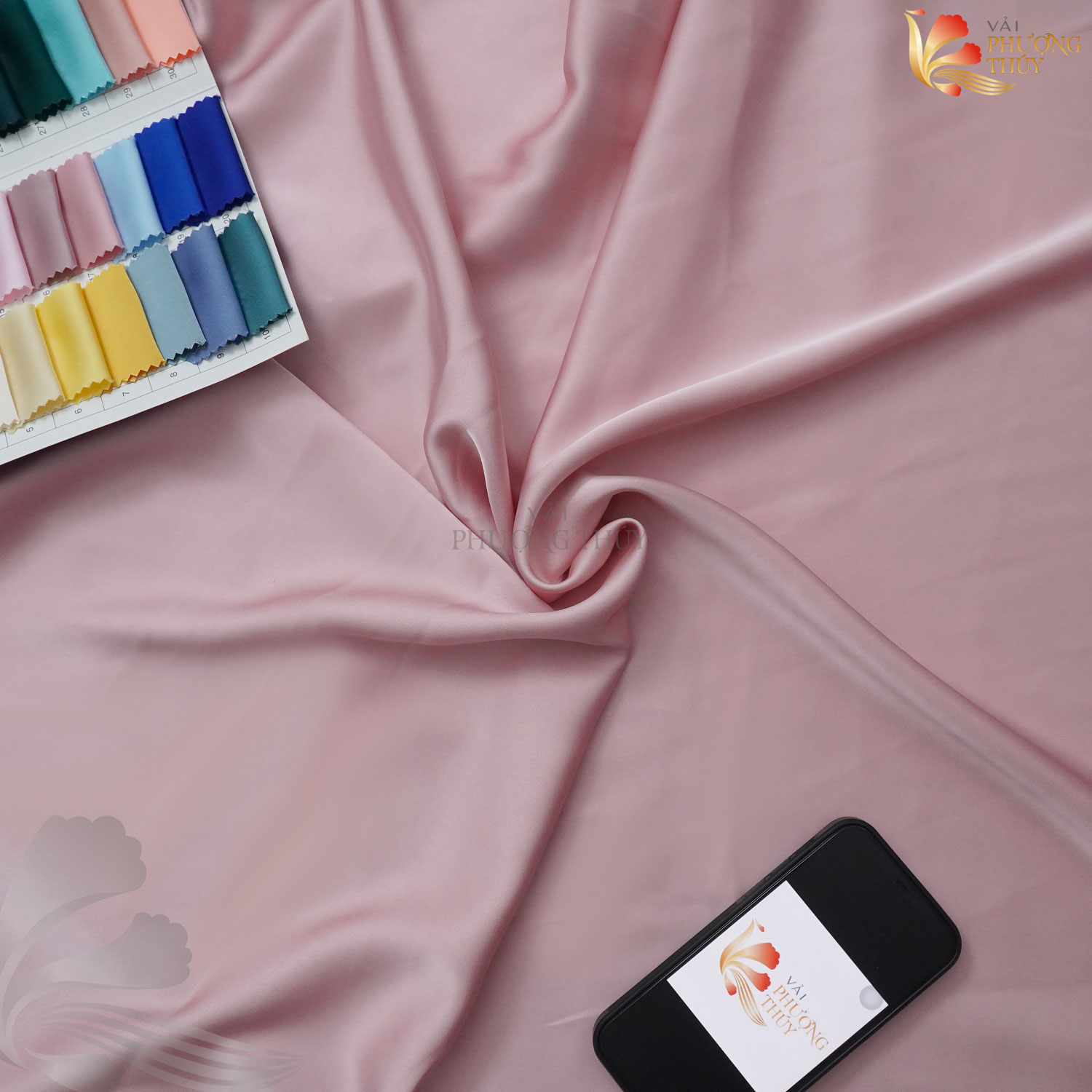 Chất liệu lụa Tô Châu bảng màu pastel khổ 1m50