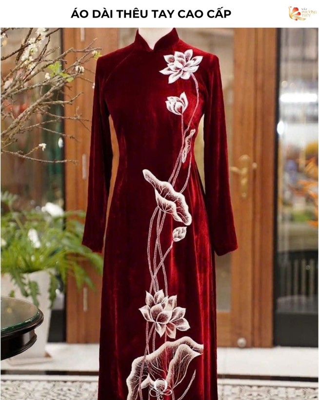 Áo dài thêu tay cao cấp 