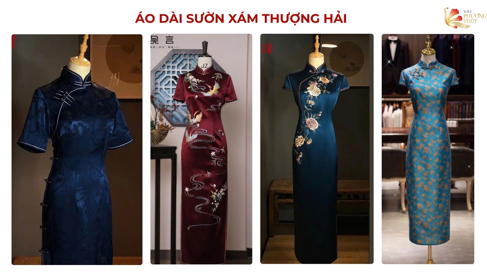 Mẫu áo dài sườn xám thượng hải
