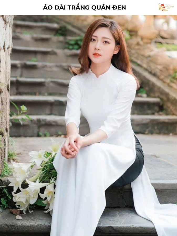 Áo dài trắng quần đen