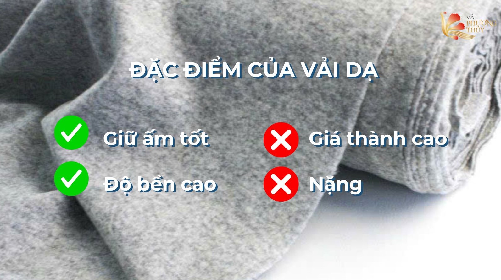 Ưu & nhược điểm của vải dạ 