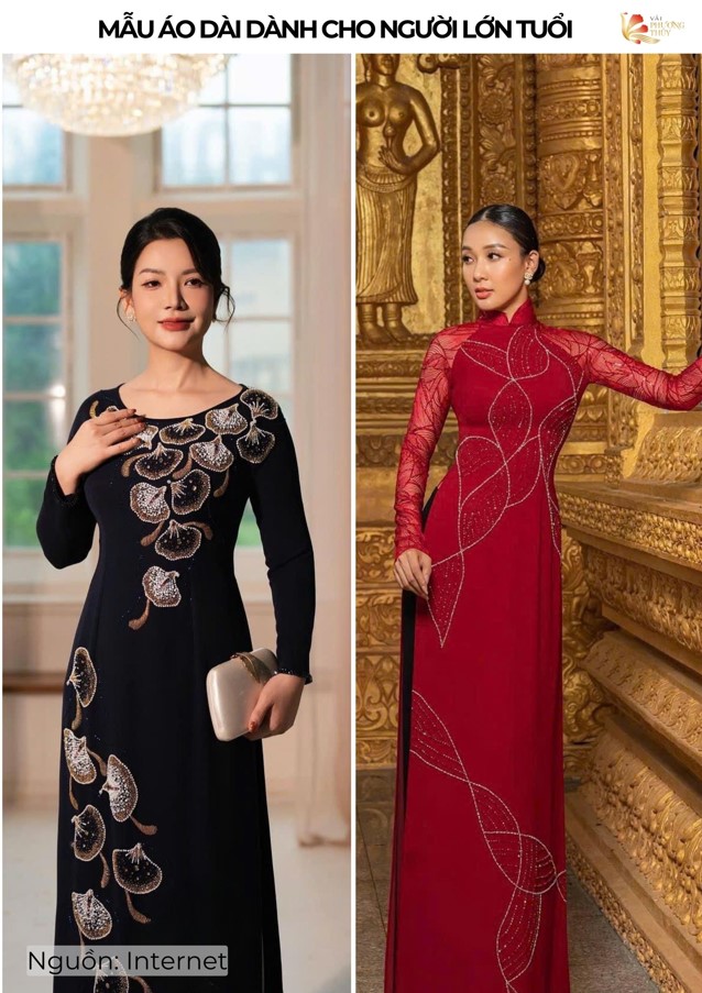 Các mẫu áo dài dành cho người lớn tuổi