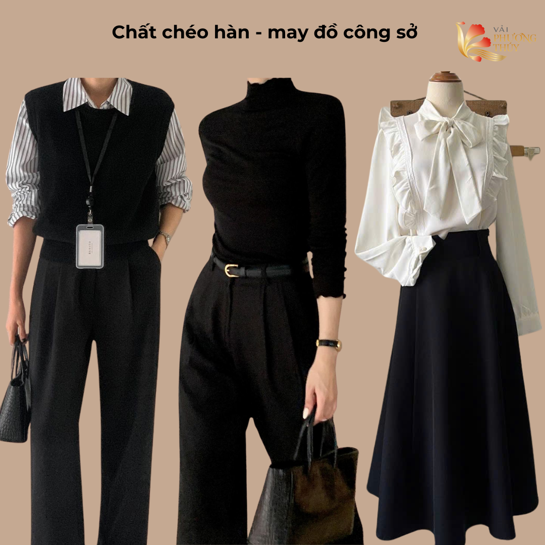 Chất chéo hàn ứng dụng may đồ công sở