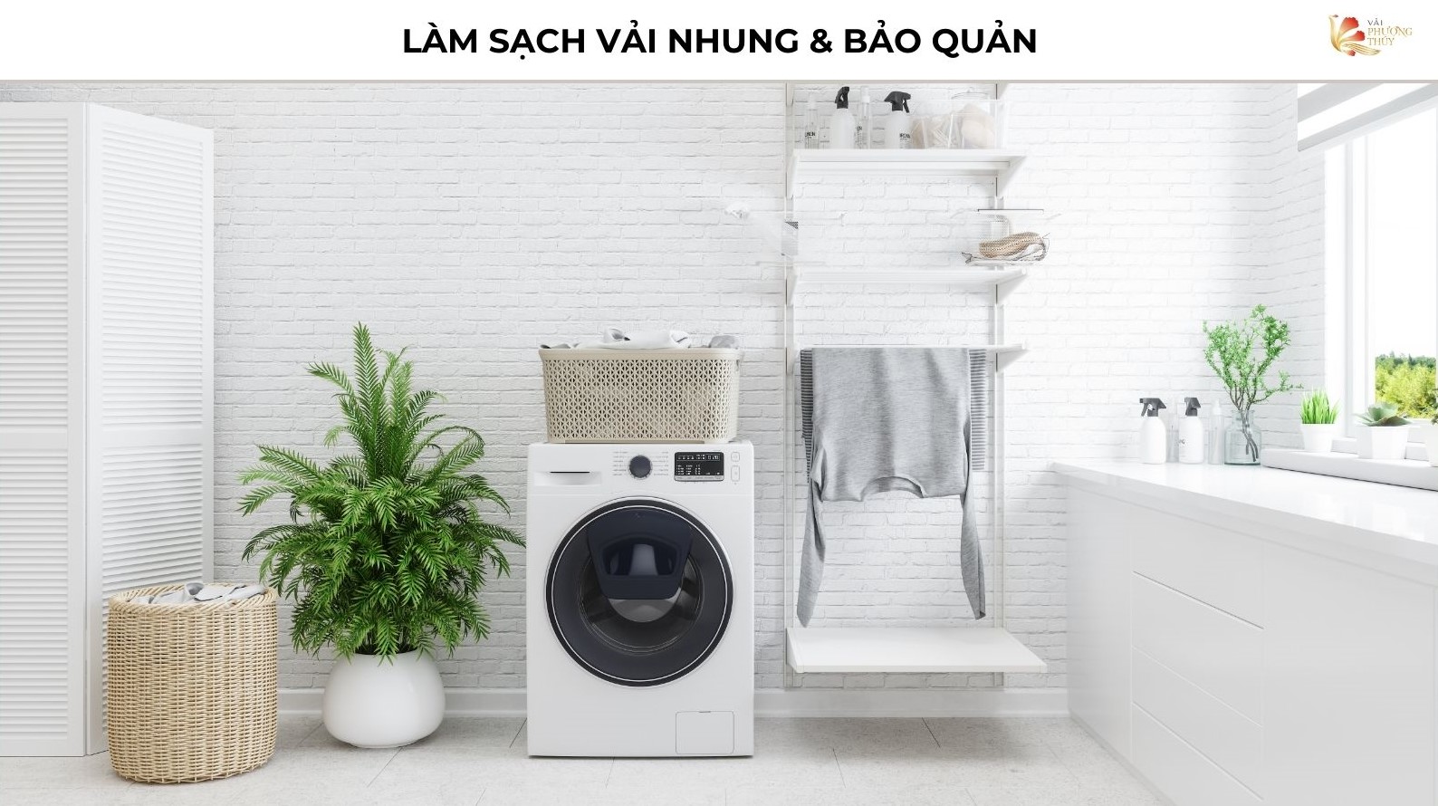 Làm sạch vải nhung