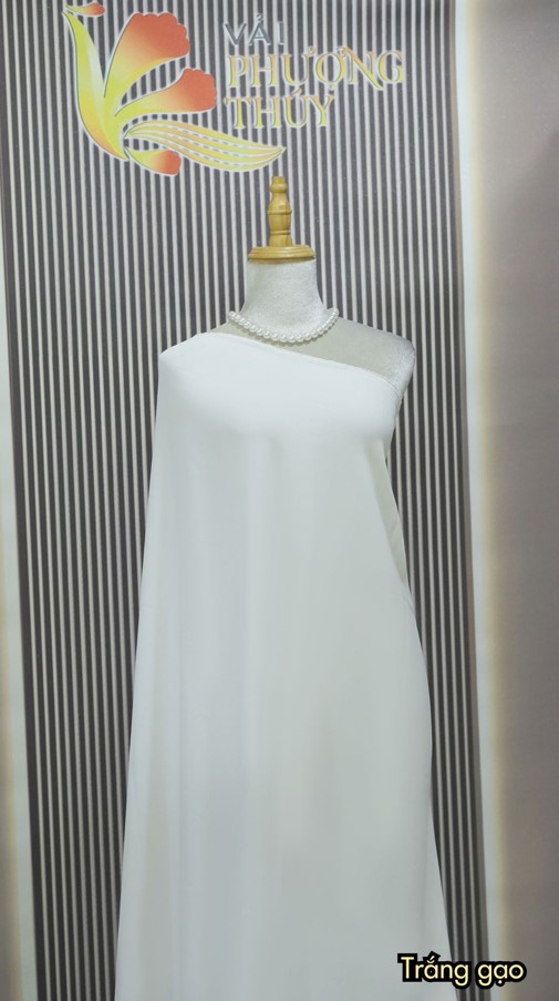 Lụa Bảo Anh trắng gạo