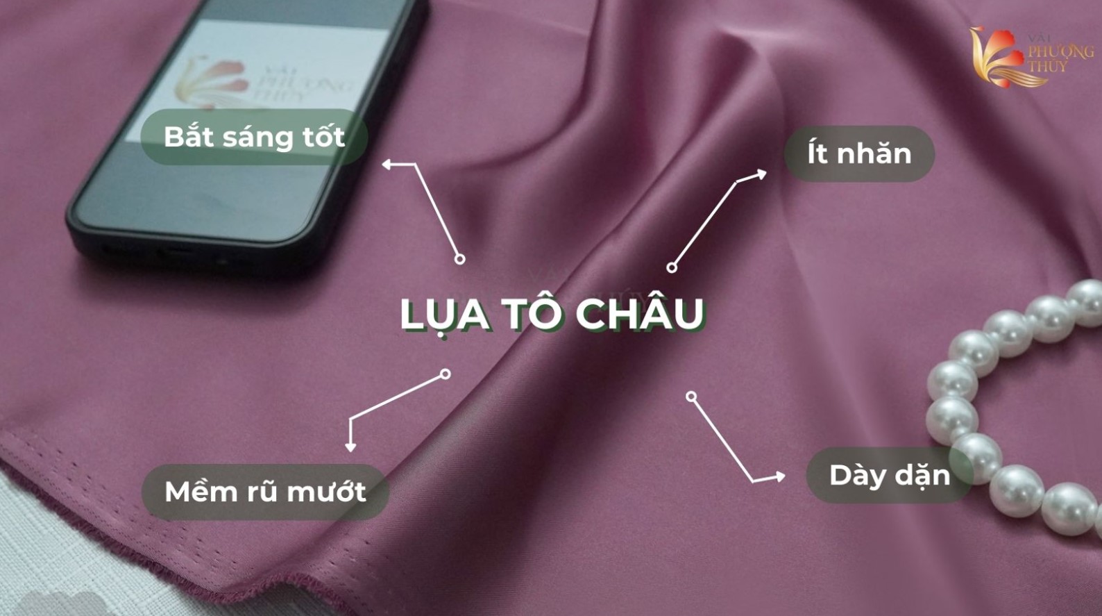 Vải lụa Tô Châu Phượng Thúy dòng vải chuyên may áo dài