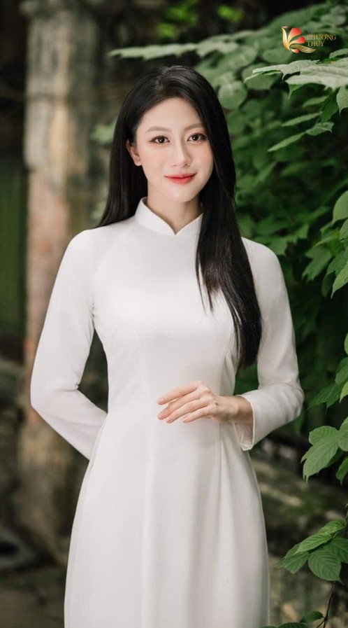 Mẫu áo dài trắng học sinh đẹp