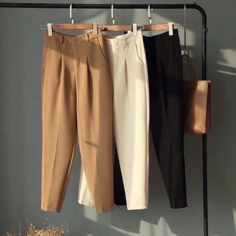 Quần baggy vải dành cho nữ