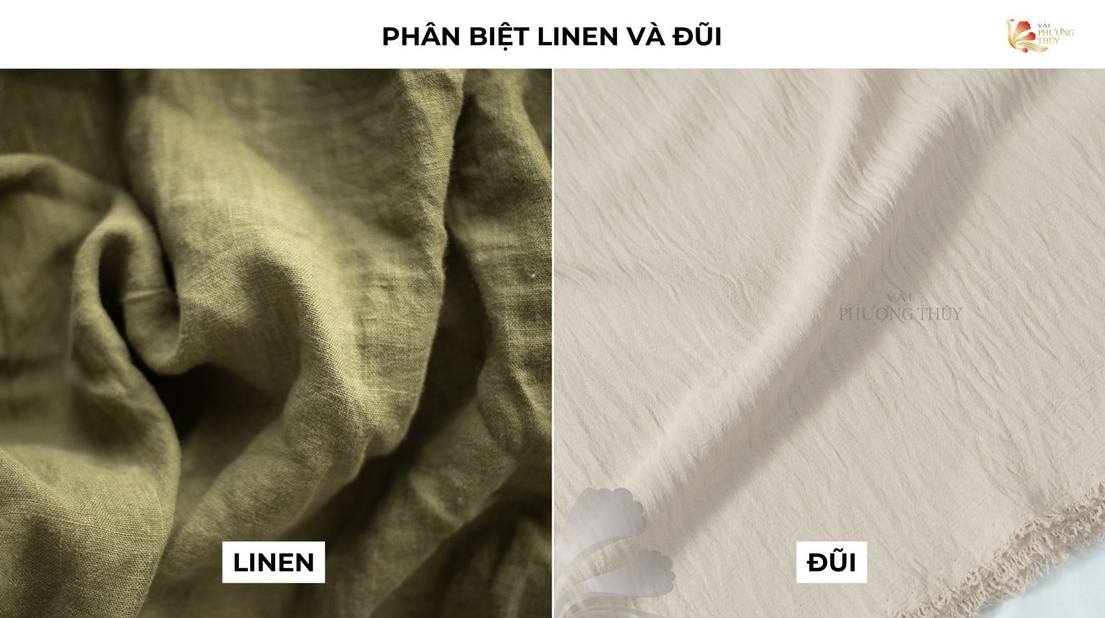 Phân biệt vải linen và vải đũi