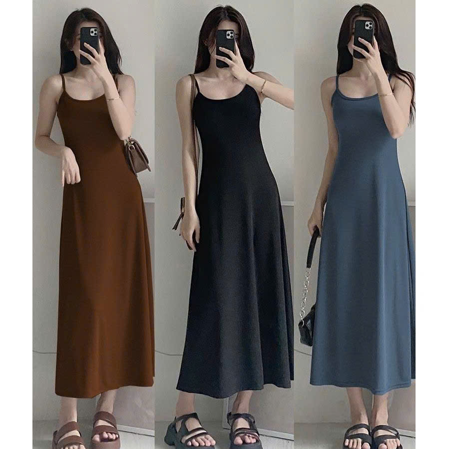 Đầm ôm body từ Vải thun tăm nhẹ nhàng quyến rũ