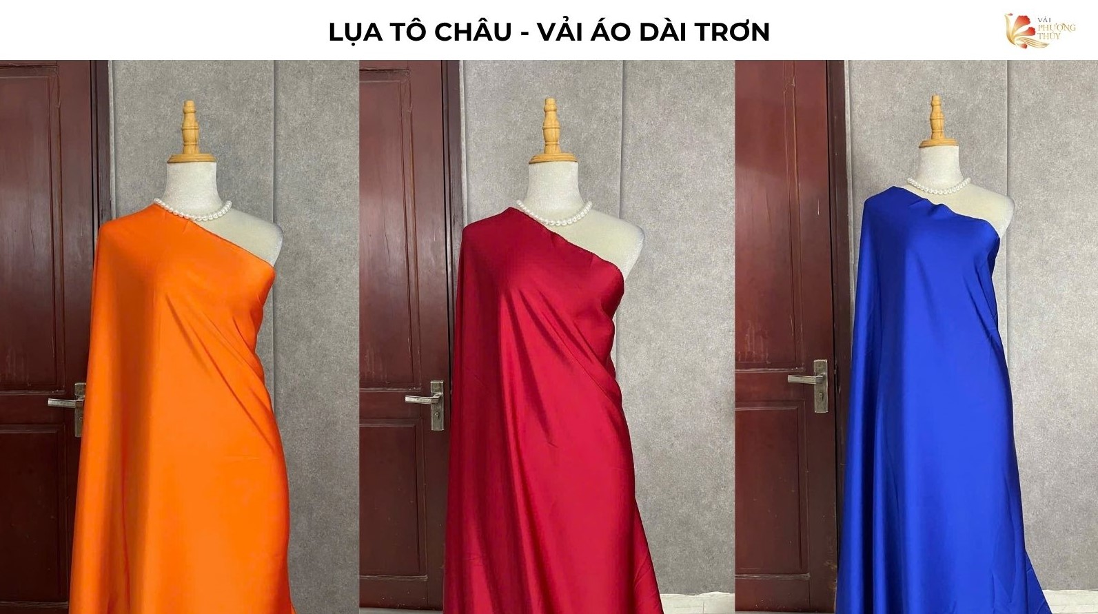  Vải áo dài trơn | Lụa Tô Châu Mã Não