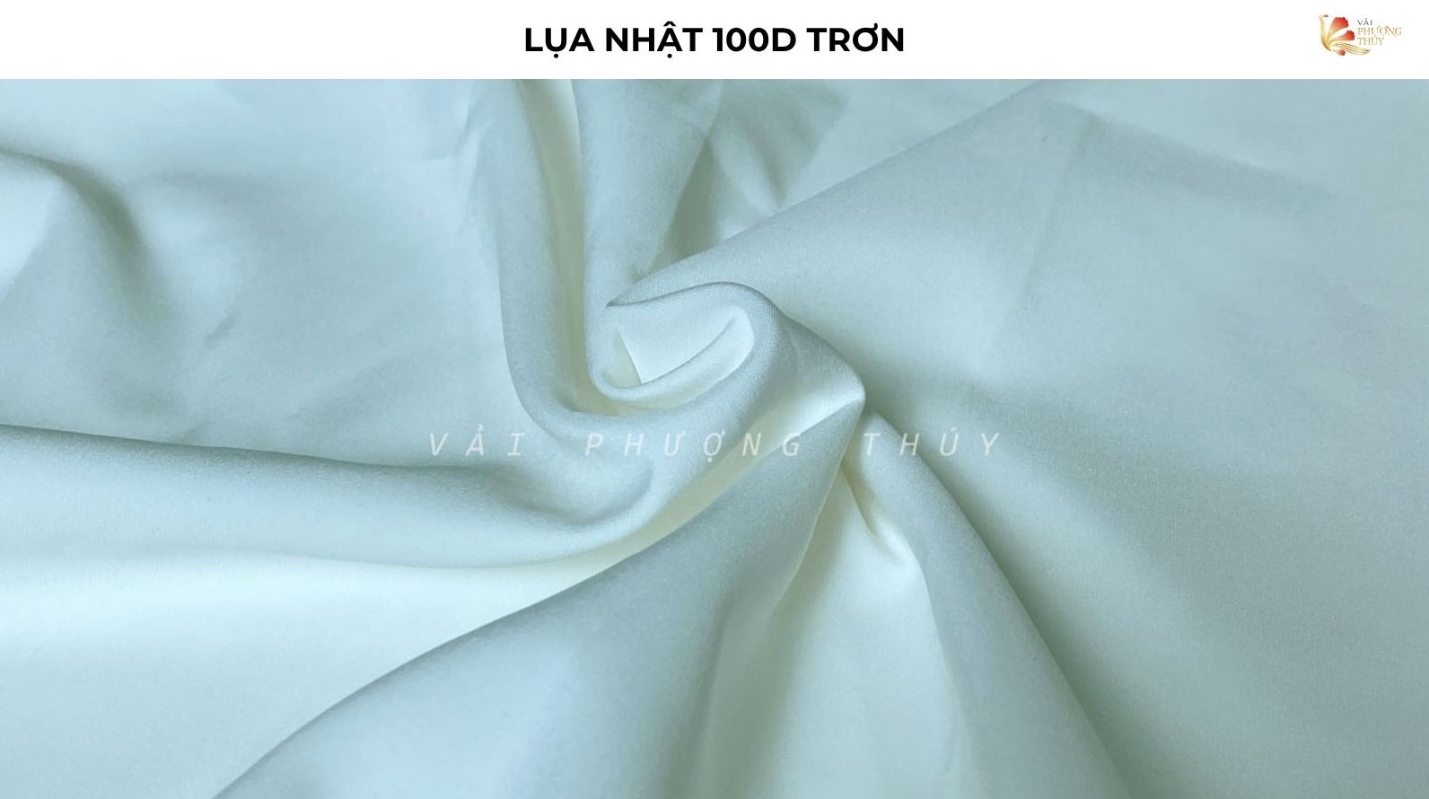Lụa Nhật 100d trắng trơn