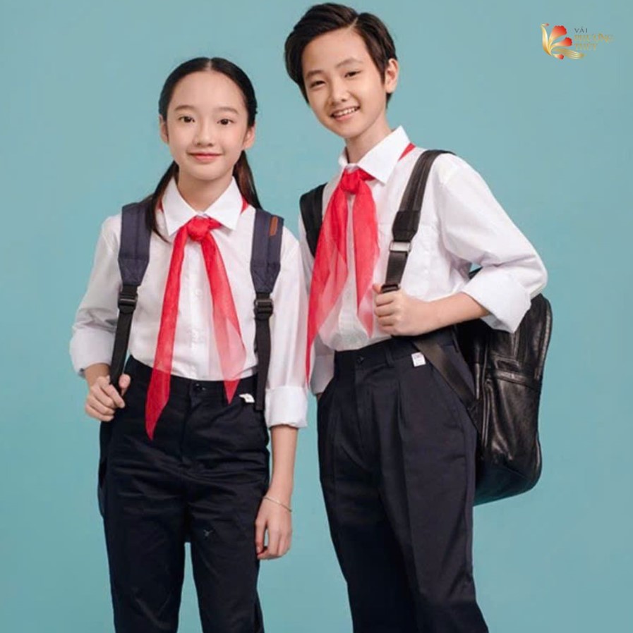 Những loại vải may quần tây học sinh phổ biến hiện nay