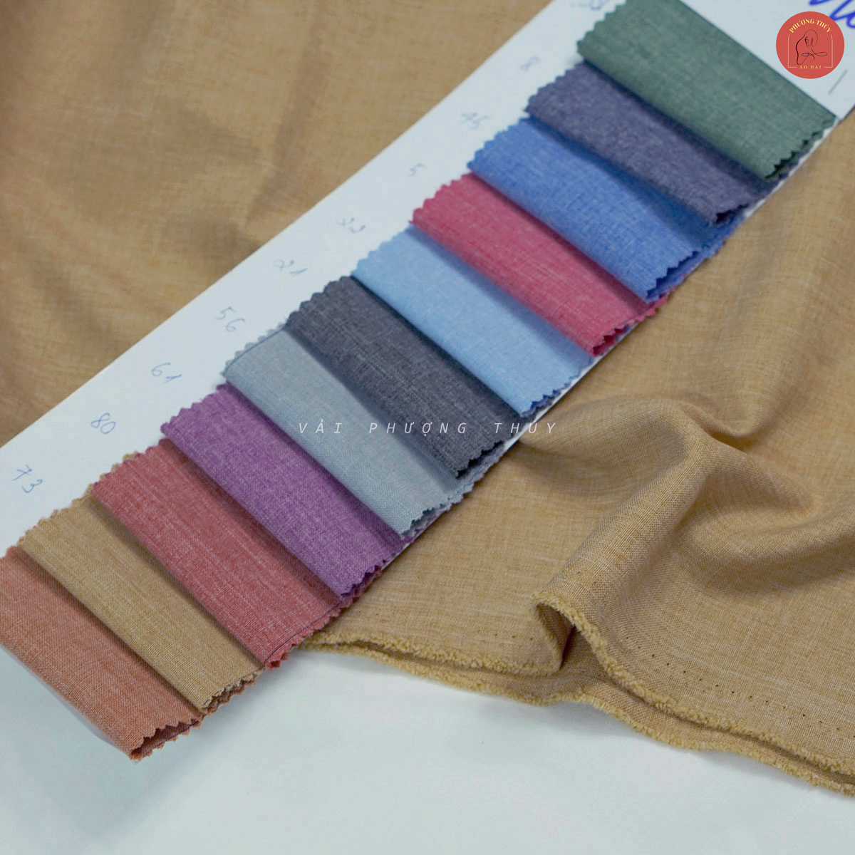 Vải Silk Cotton may đồ công sở khổ ngang 1m50 tại Vải Phượng Thúy