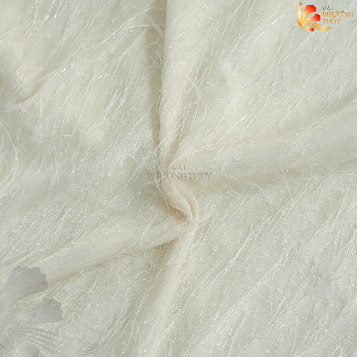Vải voan lông vũ Phượng Thúy khổ 1m50