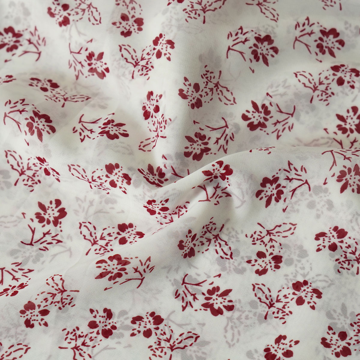 Vải voan chiffon hoa nhí Phượng Thúy (khổ rộng vải 1m50)