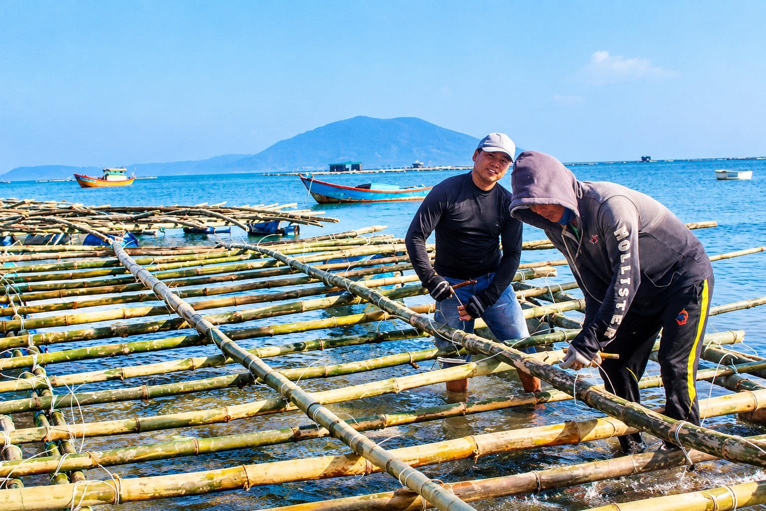 Hỗ trợ chuyển đổi lồng bè nuôi biển bằng vật liệu truyền thống sang vật liệu mới