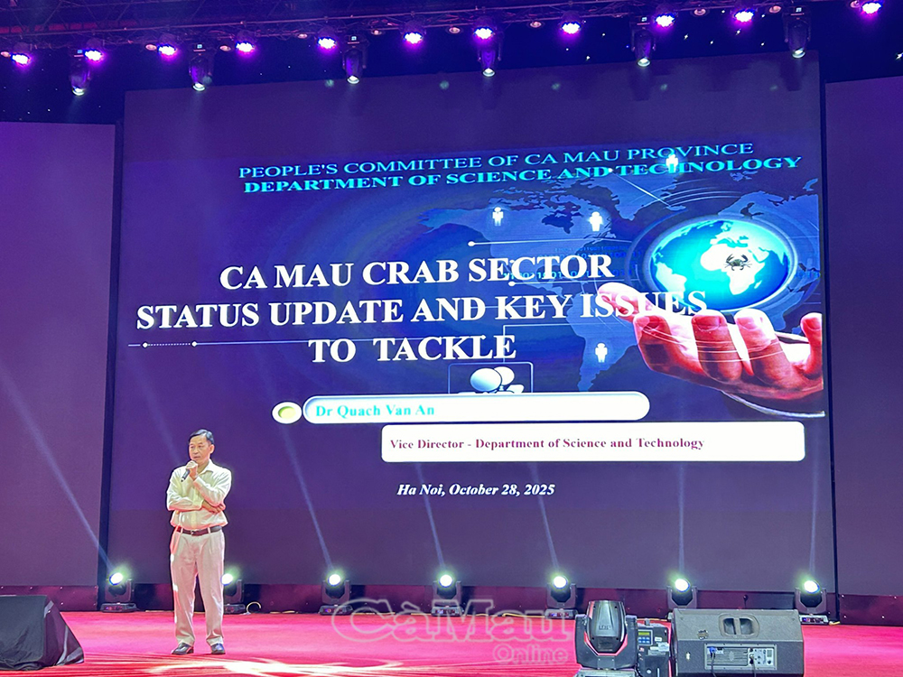 Cà Mau thúc đẩy hợp tác quốc tế phát triển ngành cua biển