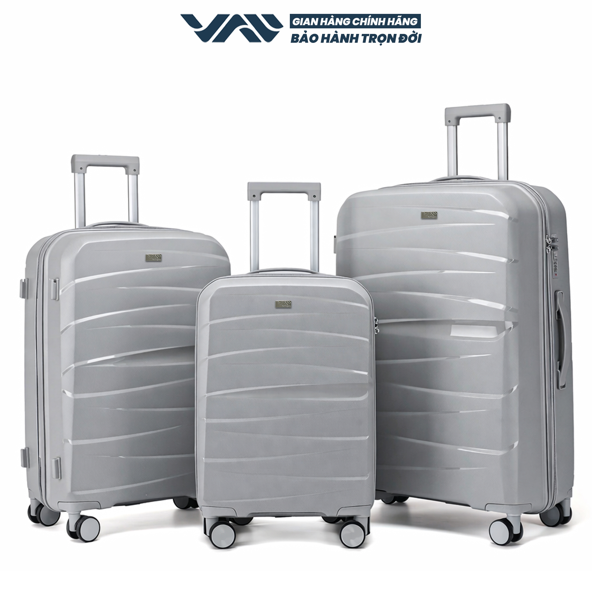 VALI DU LỊCH VALINY VNY09, NHỰA PP CAO CẤP, SIZE 20,24