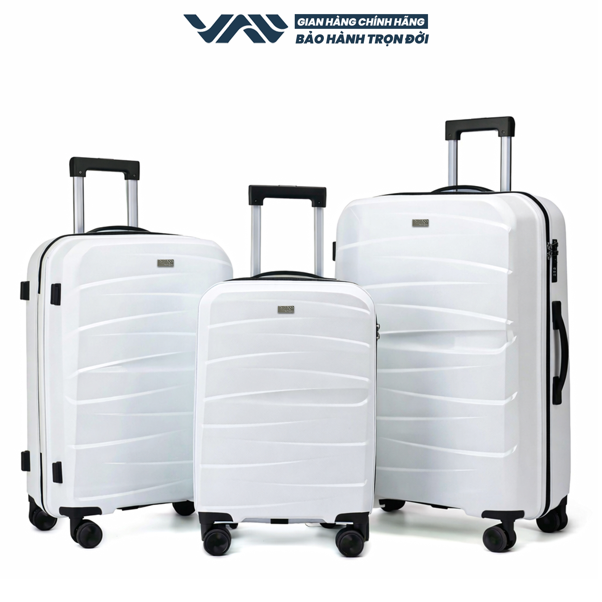 VALI DU LỊCH VALINY VNY09, NHỰA PP CAO CẤP, SIZE 20,24