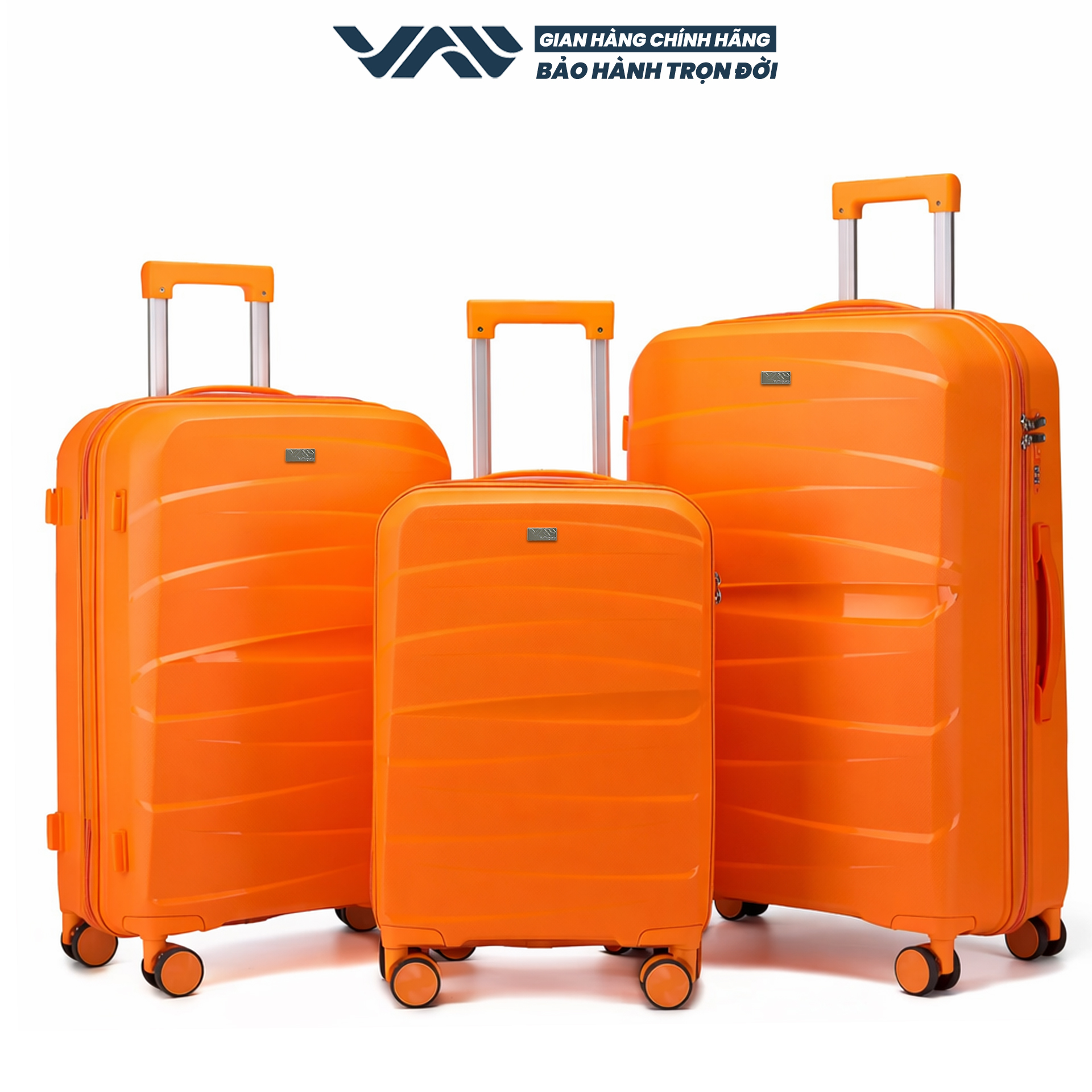 VALI DU LỊCH VALINY VNY09, NHỰA PP CAO CẤP, SIZE 20,24