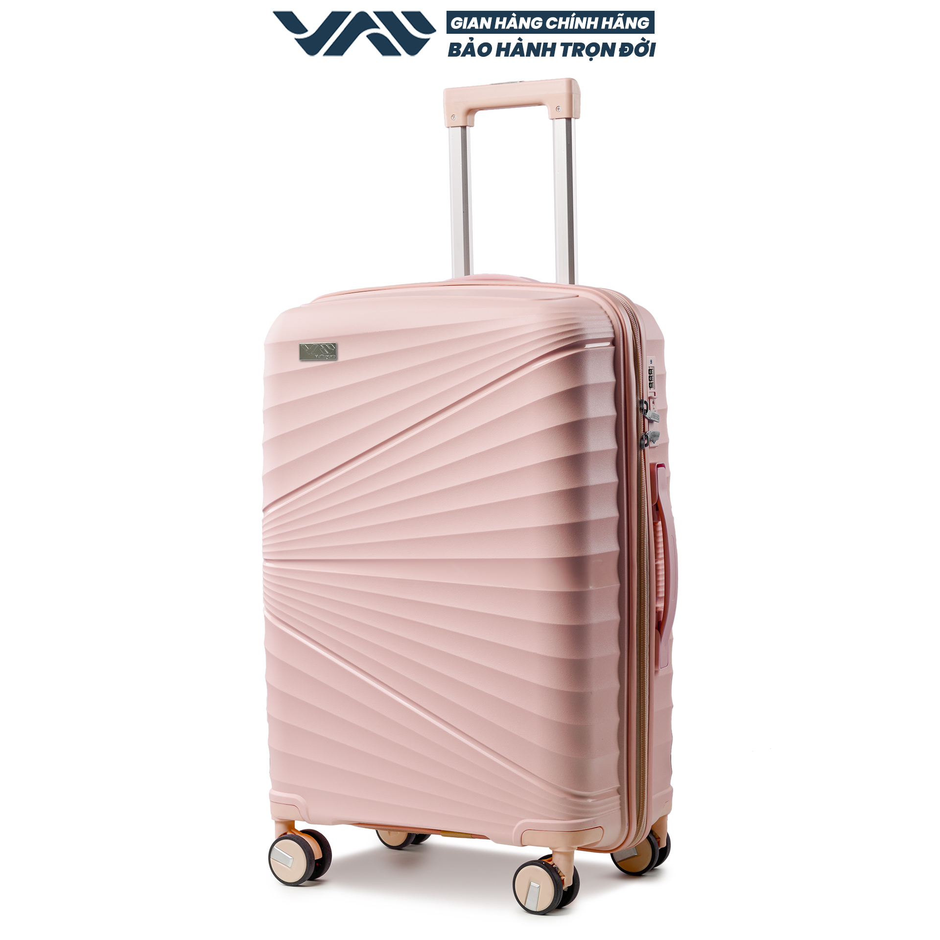 VALI DU LỊCH VALINY VNY03 NHỰA PP MÀU CAM