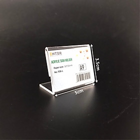 Kệ mica 1 mặt enter F06-P 50x35mm A9 ngang