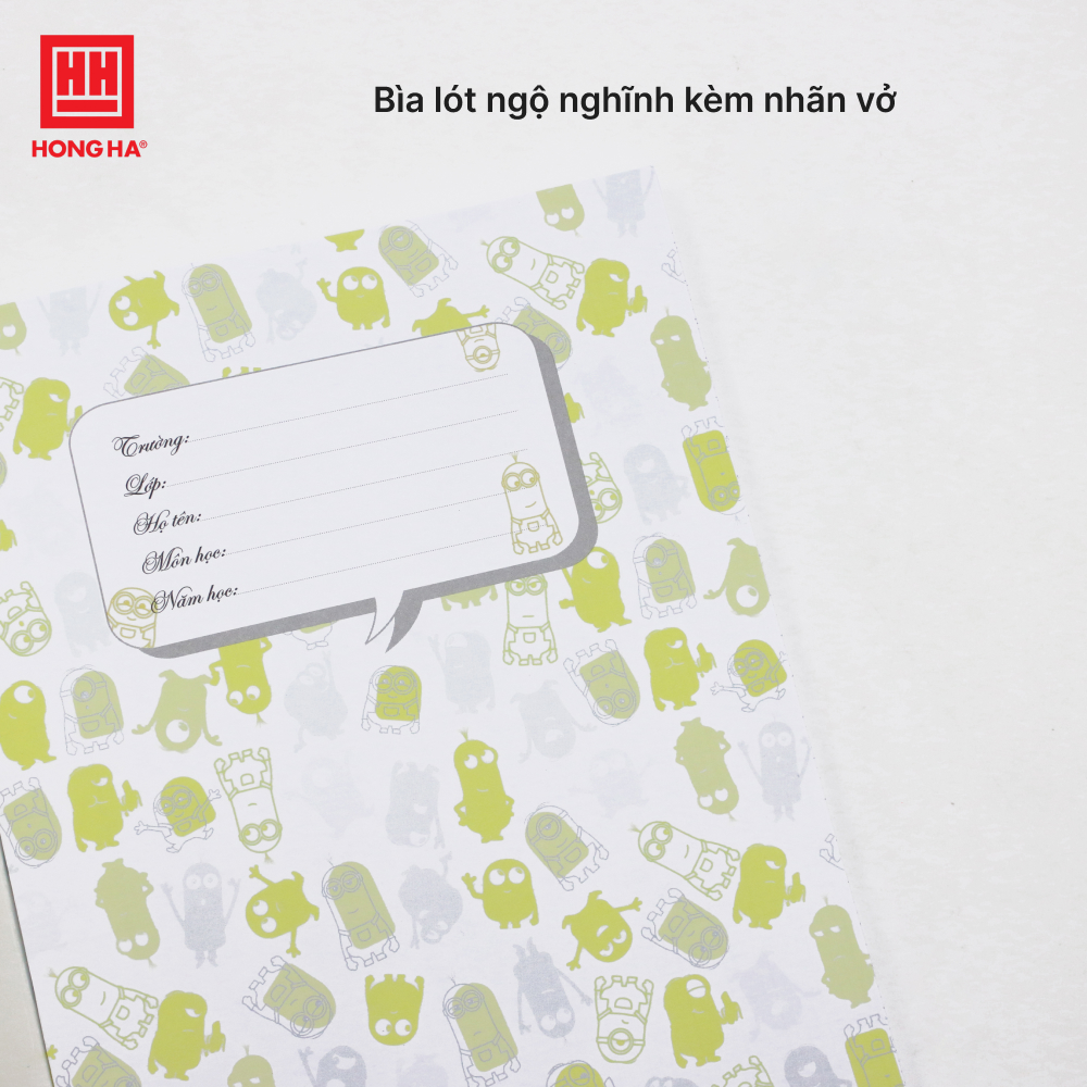 Tập HS Hồng Hà 0450 Minions 200tr 80gsm 4 ô ly (5/80)