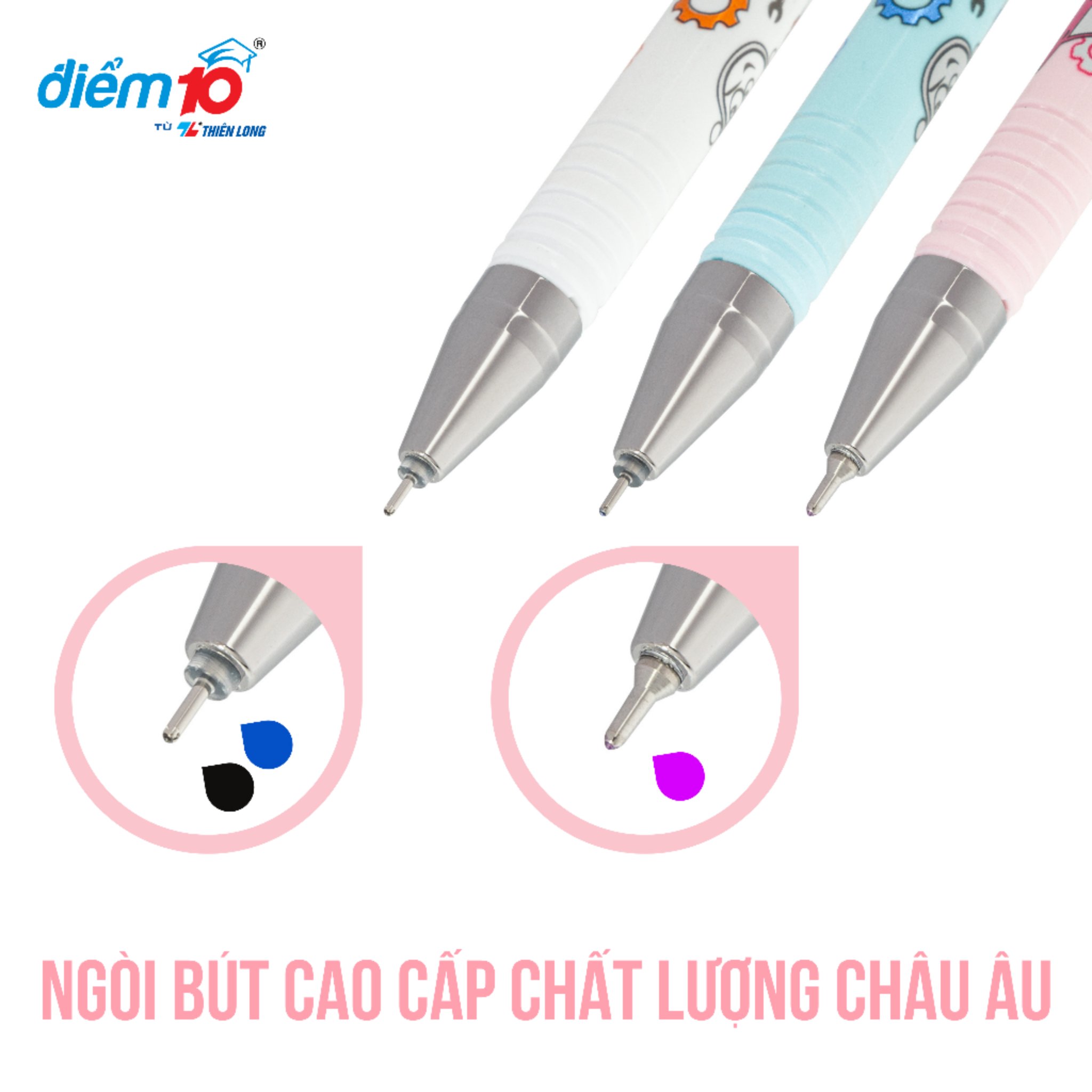 Bút gel Thiên Long Điểm 10 TP-GEL038 0.5mm (20)