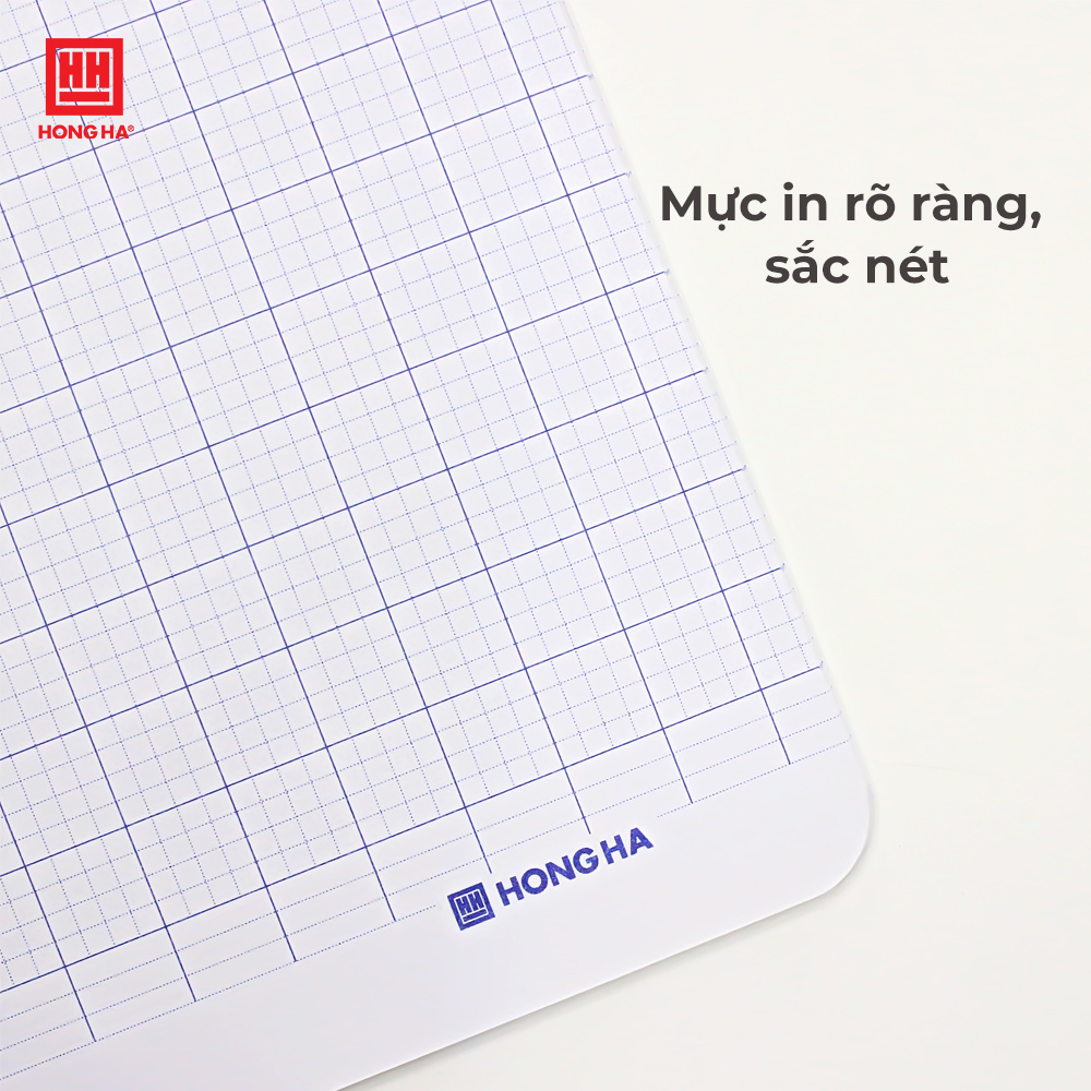 Tập HS Hồng Hà 0509 / 0509P Bạn nhỏ 4 ô ly lớn 2.5x2.5mm, 170x240mm, 48tr, 100gsm (10/160)