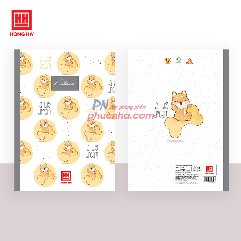 Tập SV Hồng Hà 0749 Sinh viên B5 200 trang 70gsm 4 ly ngang (5/60)