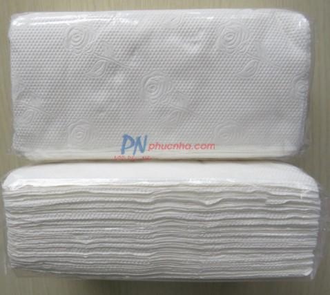 Khăn giấy hoa hồng lau tay 100 tờ/gói x 2 lớp (50 gói/ bao)