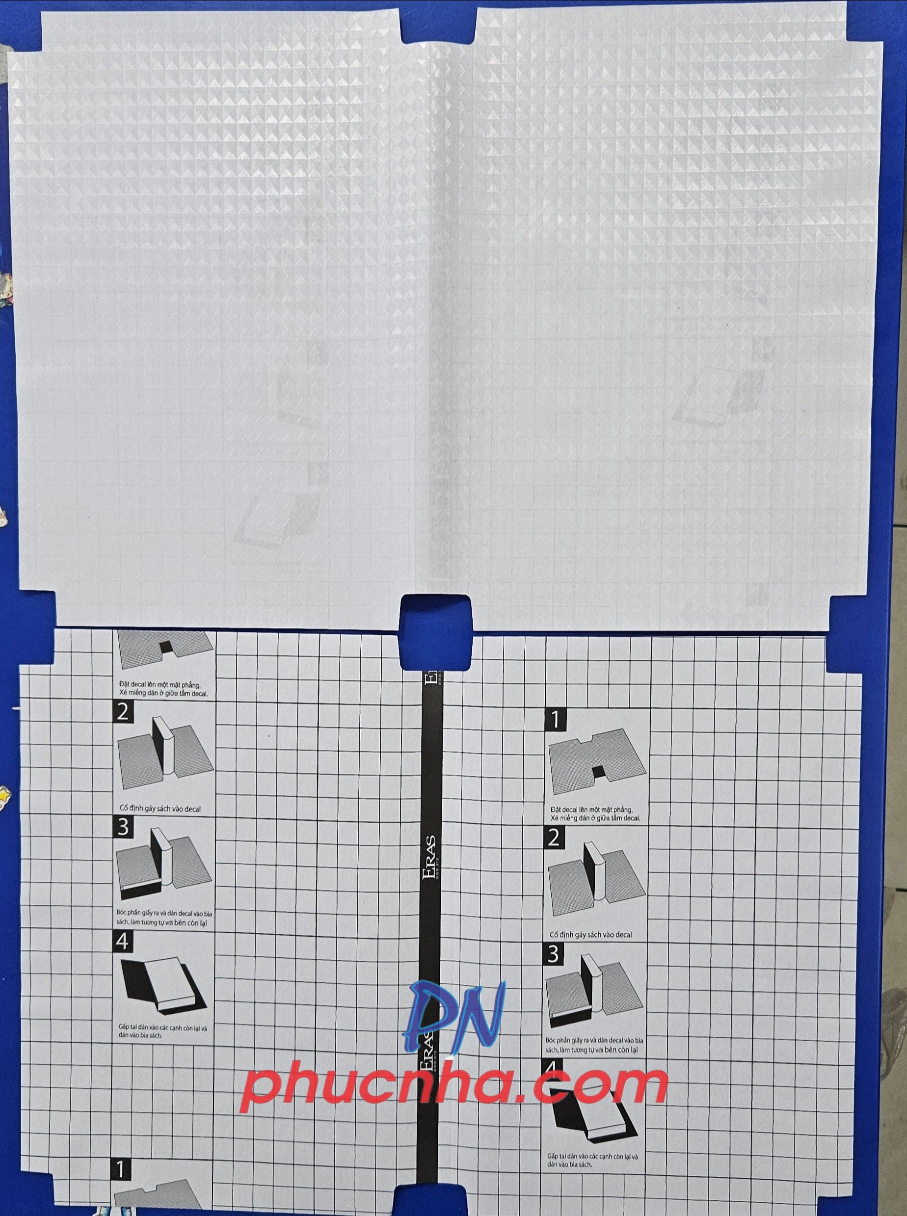 Decal nhựa bao dán sách Eras E448 430x302mm - Sách giáo khoa 26.5cm (10 cái/ xấp)