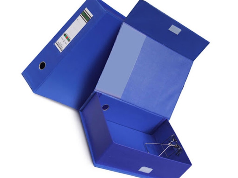 Bìa hộp xi xếp hộp đúc lưu trữ KING-STAR có lỗ, có kẹp