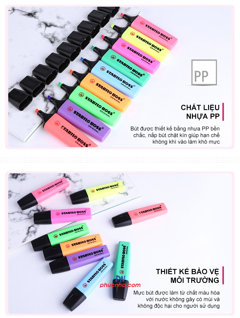 Bút dạ quang Stabilo Boss Original 70 (10)