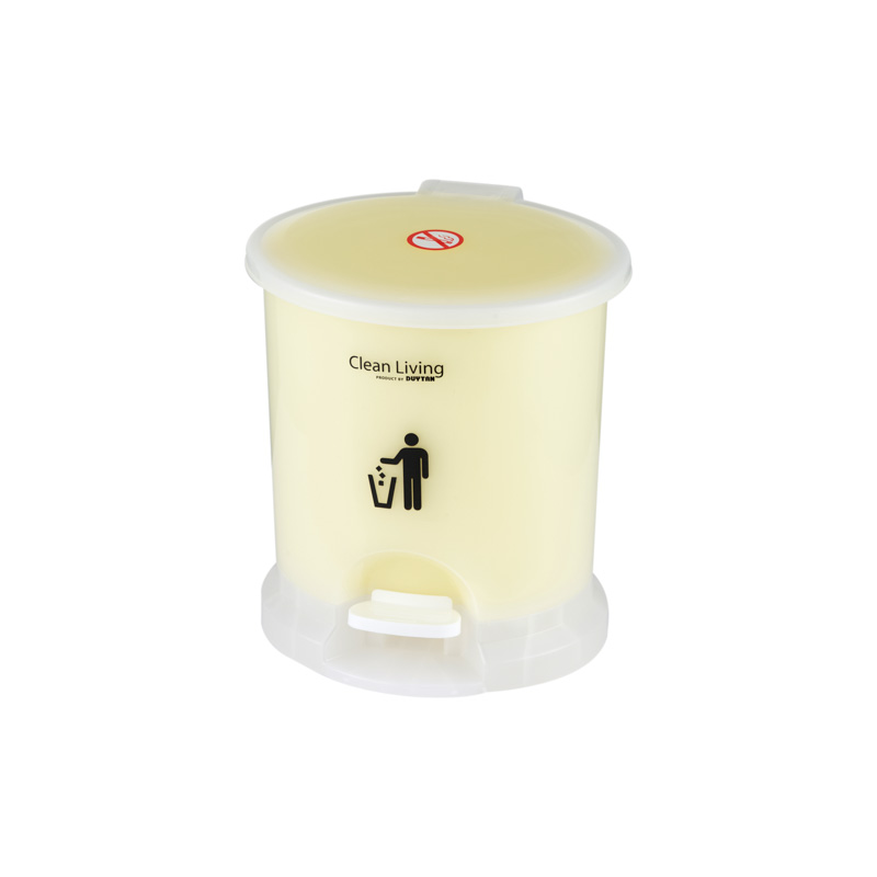 Thùng rác đạp oval Duy Tân 217 nhí 20x18 cao 22cm 2.6 lít (4)