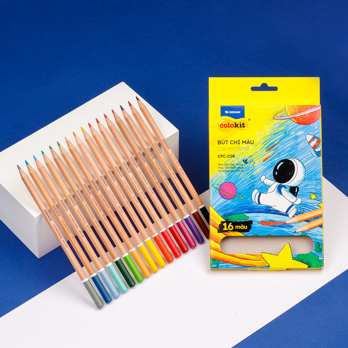 Bút chì màu Thiên Long Colokit CPC-C06 12 màu/ CPC-C08 16 màu