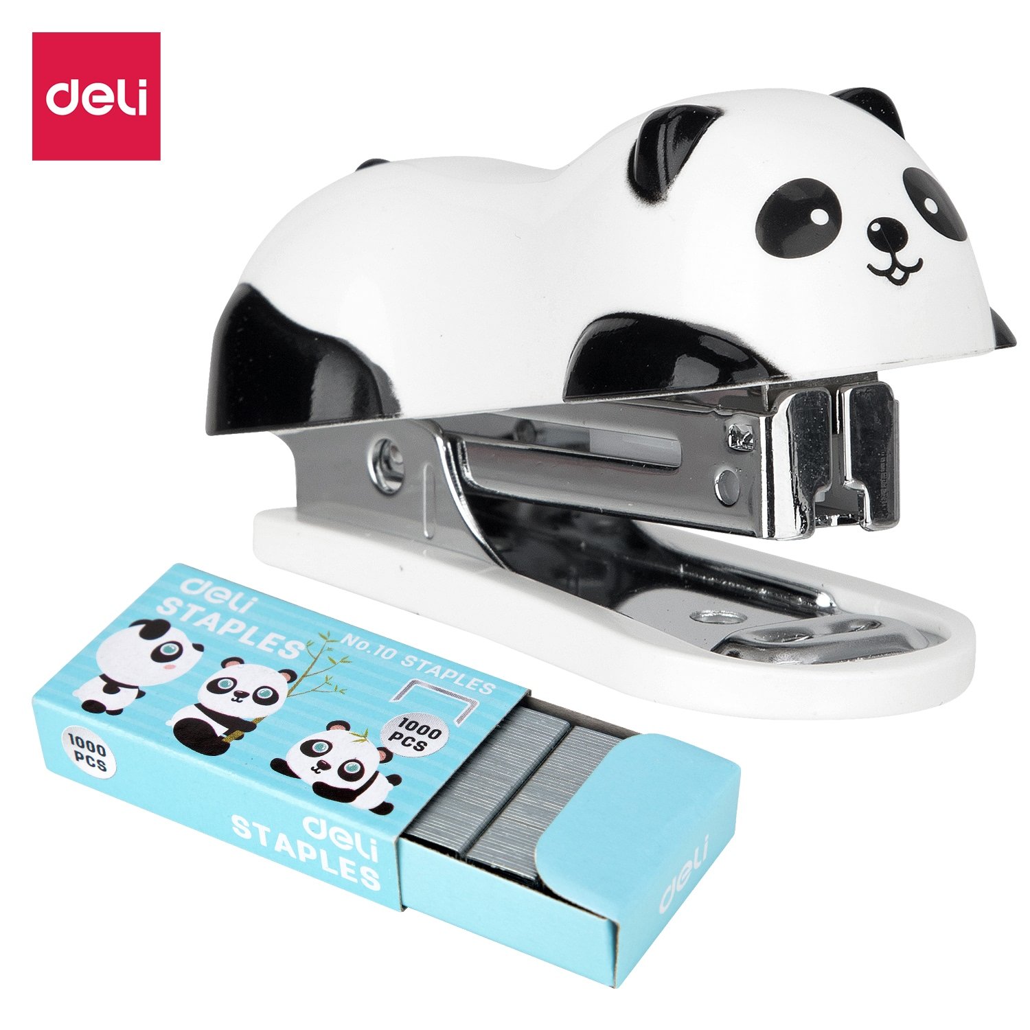 Bấm kim Deli 0453 no.10 mini + kim bấm gấu (12)