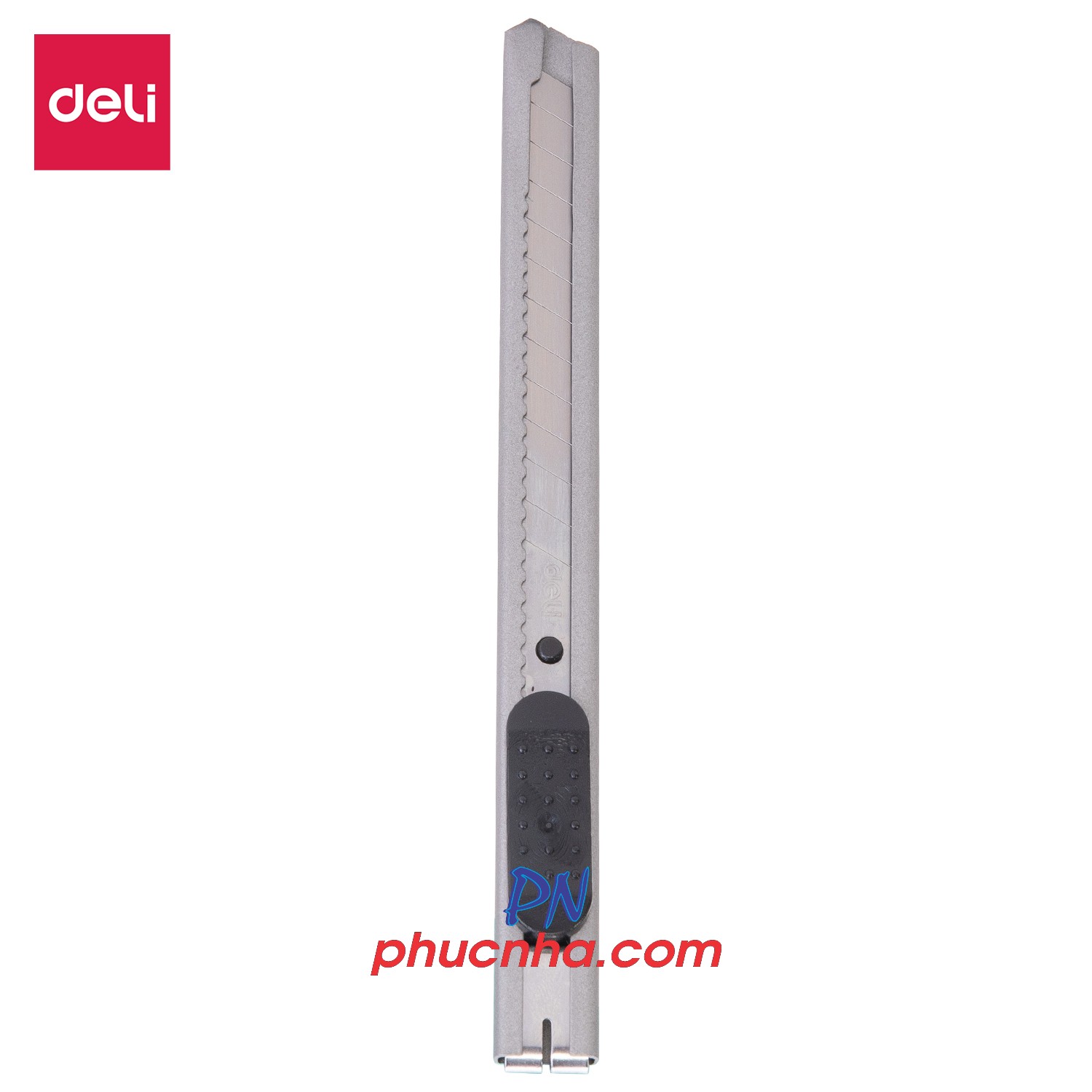 Dao rọc giấy nhỏ 9mm Deli 2053 cán sắt (48)