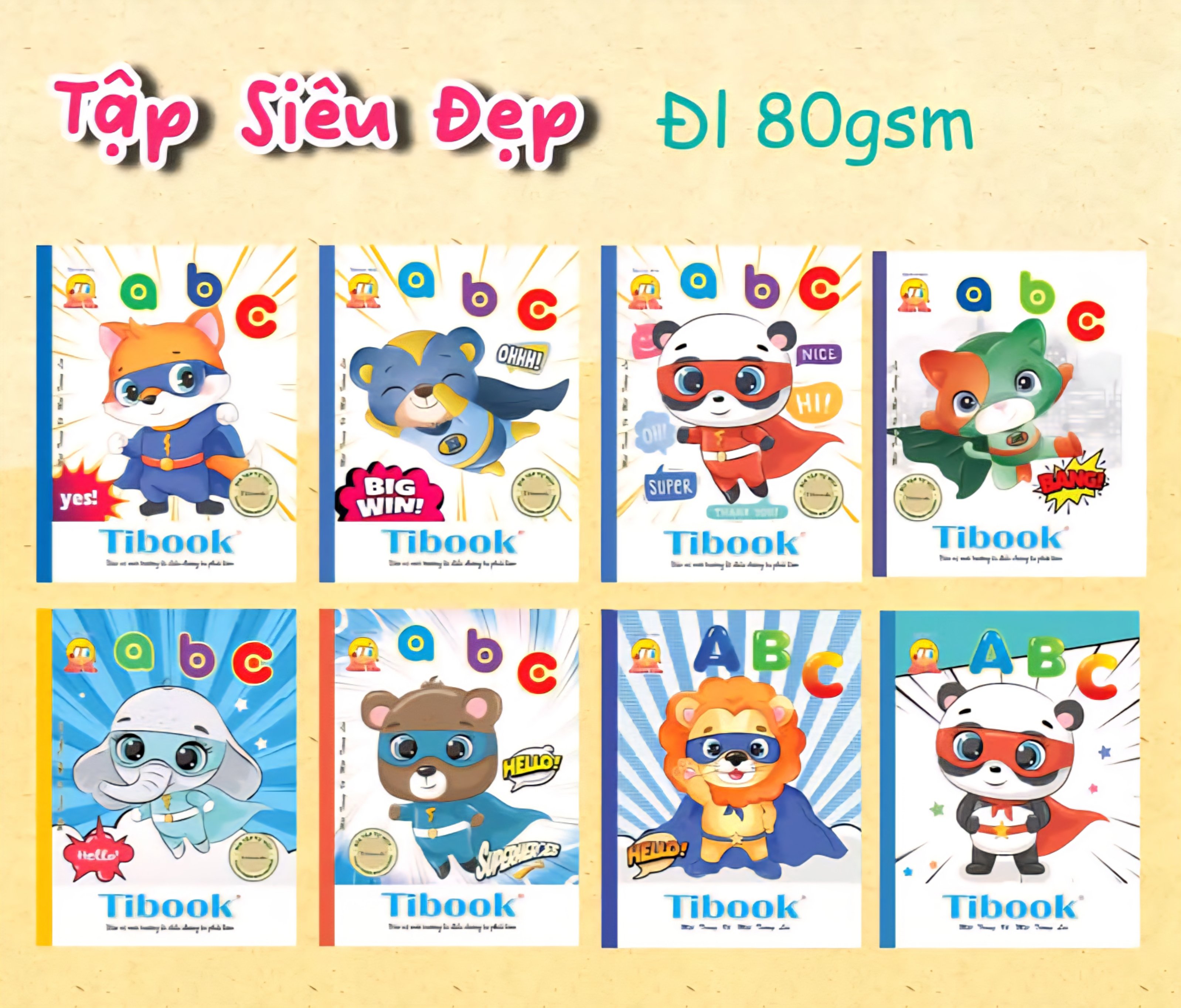 Tập HS Thuận Tiến ABC 96tr 80gsm 4 ô ly (10/120)