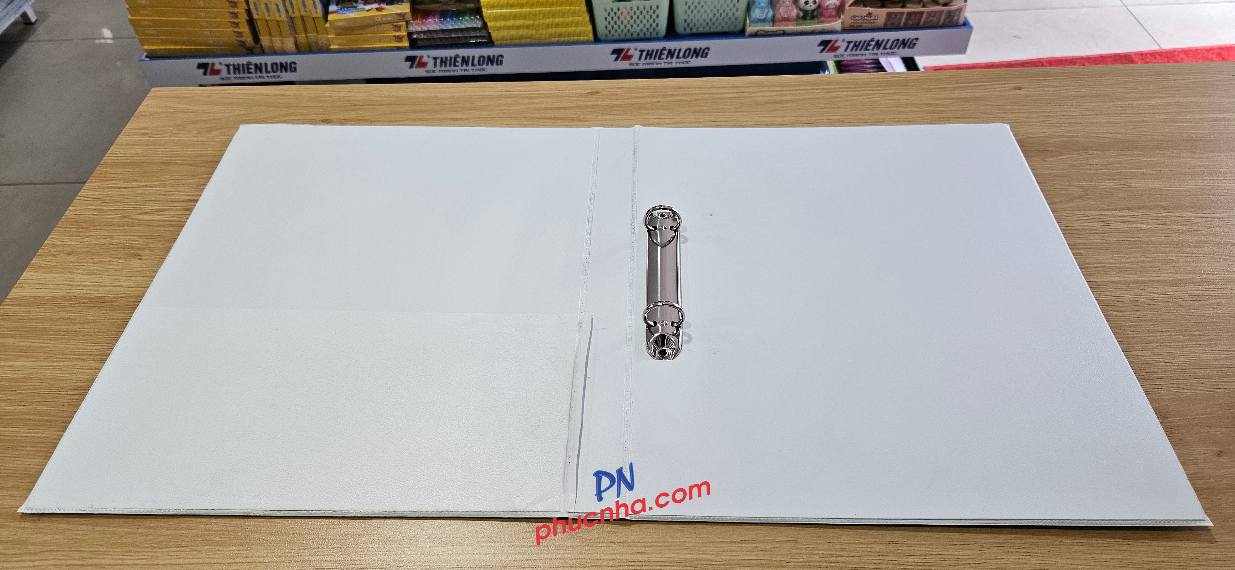 Bìa còng kiếng Thành Phát 2 còng A4 (trắng, đỏ, xanh dương, vàng) - 2.5cm/ 3cm/ 5cm/ 7cm/ 10cm