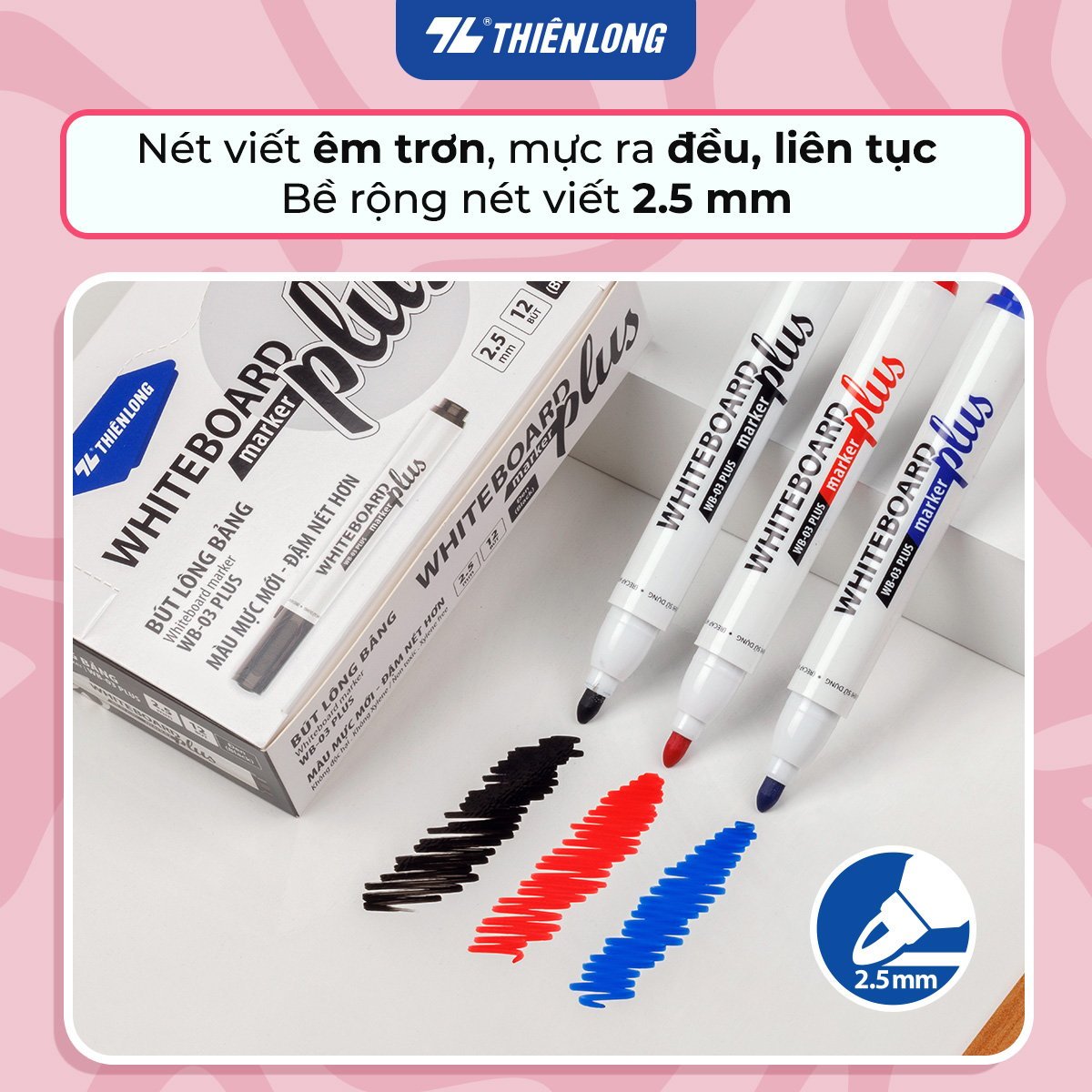 Bút lông bảng Thiên Long WB-03 Plus (12)