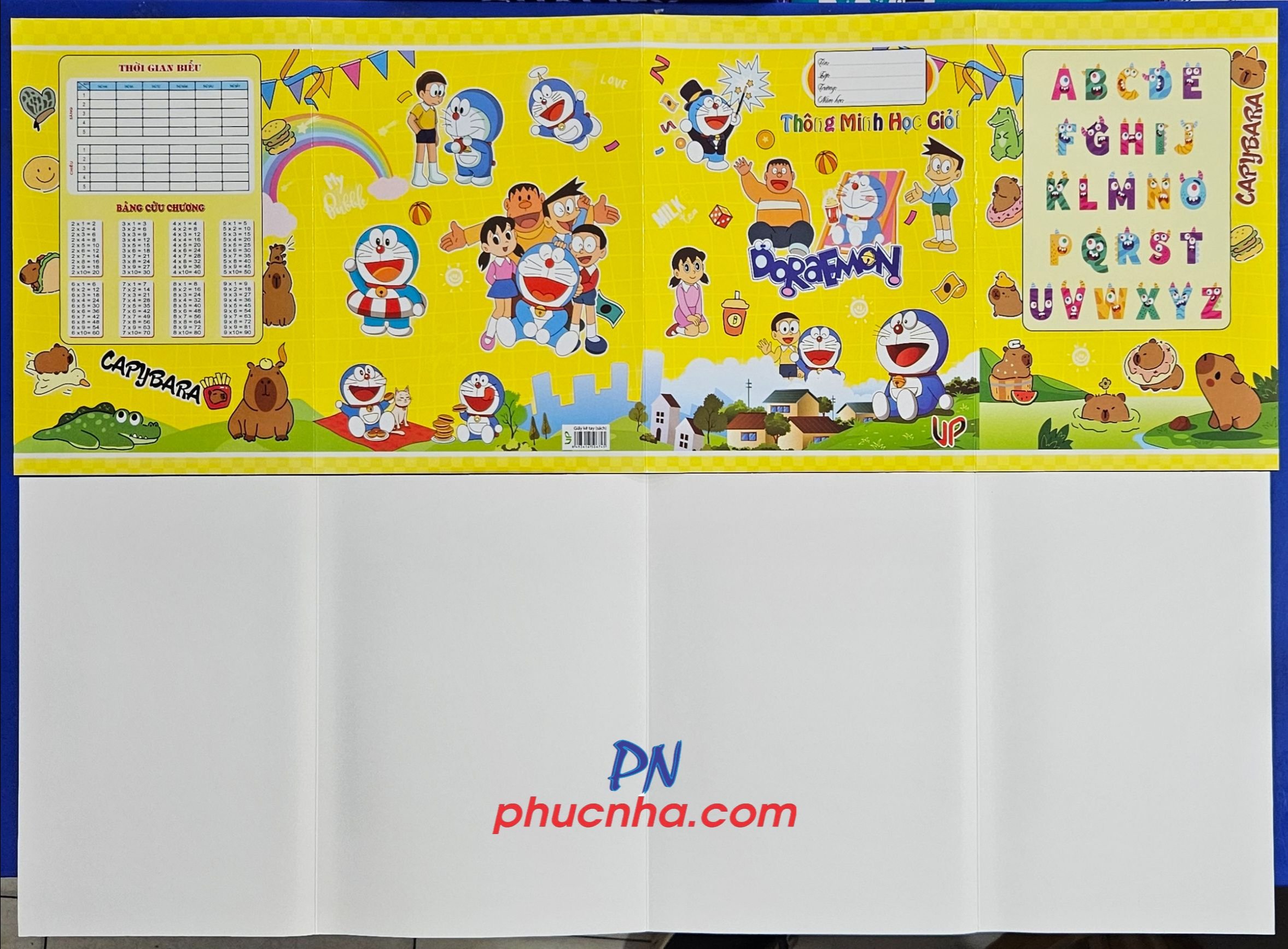 Bìa kê tay, bìa lót tập học sinh khổ 21cm x 16.2cm Up (20 cái/ túi)