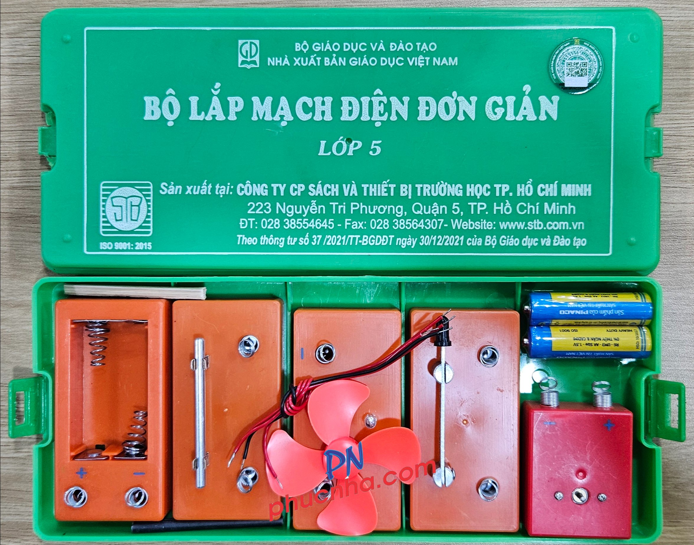 Bộ lắp mạch điện đơn giản Lớp 5 STB NTP (20) (thủ công kĩ thuật điện môn công nghệ)