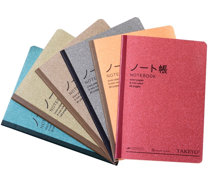 Sổ may gáy Takeyo 70gsm kẻ ngang 8572 B5 80tr/ 8583 A4 120tr/ 8574 B5 120tr