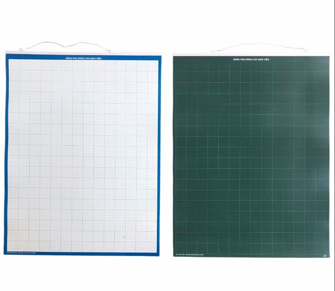 Bảng học nhóm 70x90cm có nẹp đứng dây treo, bảng phụ giáo viên